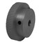 B&B Manufacturing 80MP025-6A4, Timing Pulley, Aluminum, Clear Anodized,  80MP025-6A4 - alternate 1